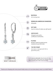 Ornate Jewels Solitaire Dangle Drop Earrings For Women