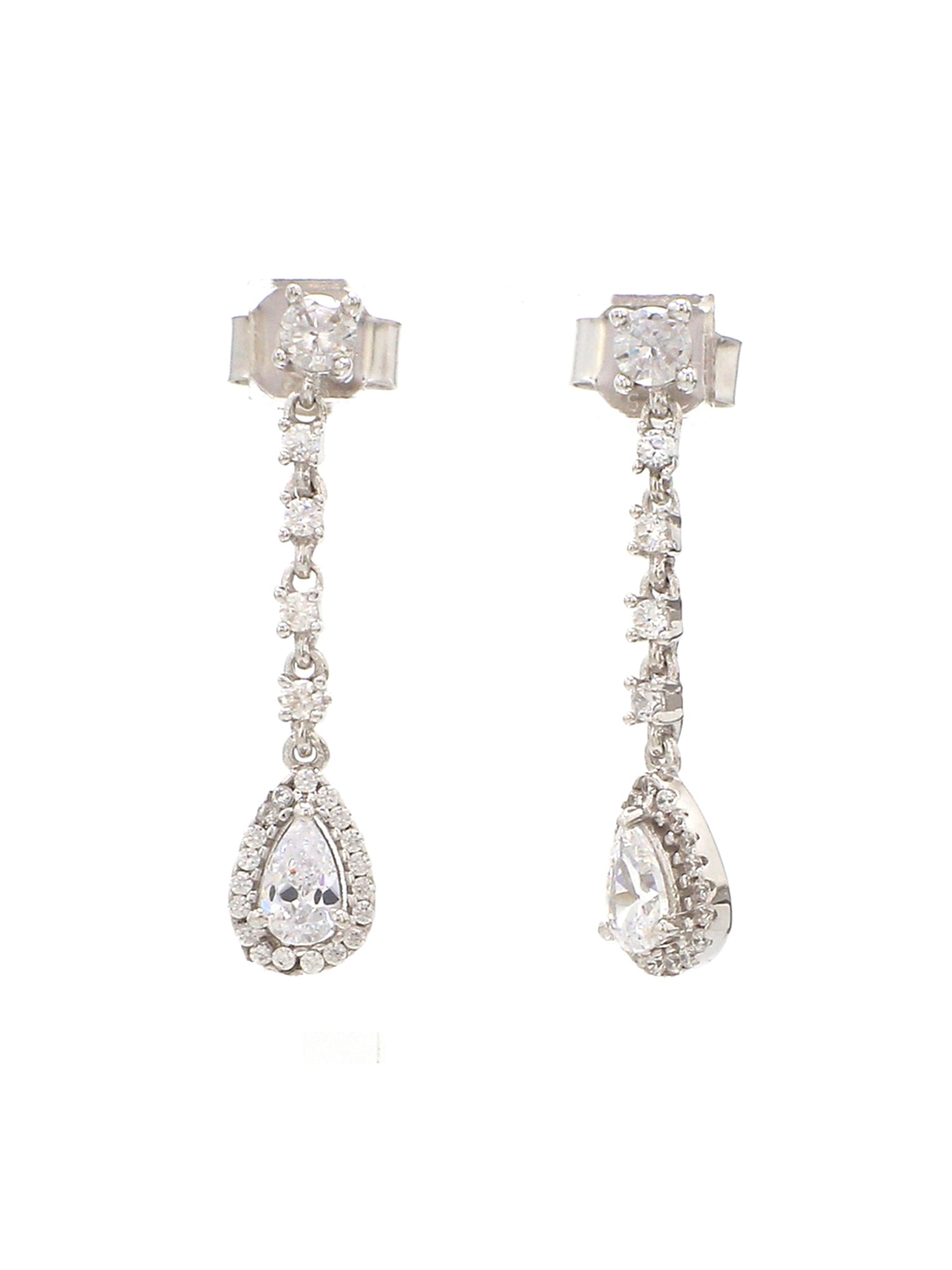 TEARDROP AMERICAN DIAMOND EARRING FOR WOMEN