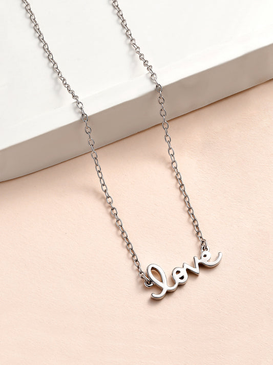 Love Pendant With Chain-4