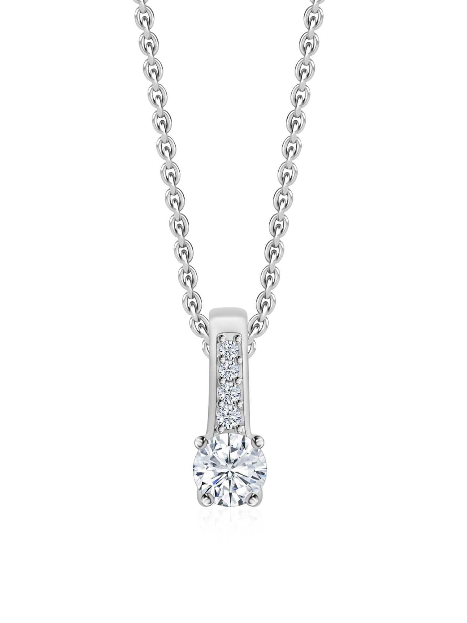 0.5 Carat American Diamond Solitaire Pendant For Women-2