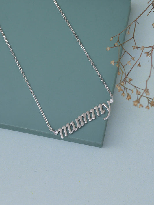 PURE SILVER MUMMY PENDANT WITH CHAIN