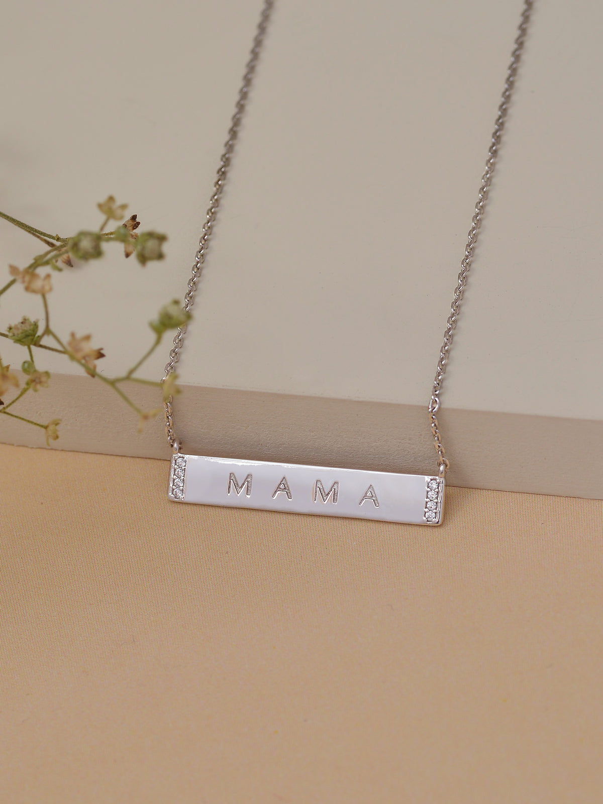 925 STERLING SILVER MAMA PENDANT NECKLACE FOR MOM
