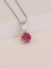 Daily Wear Ruby Solitaire Pendant