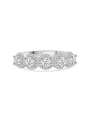 Ornate Jewels Five Stone Engagement Ring For Women-5