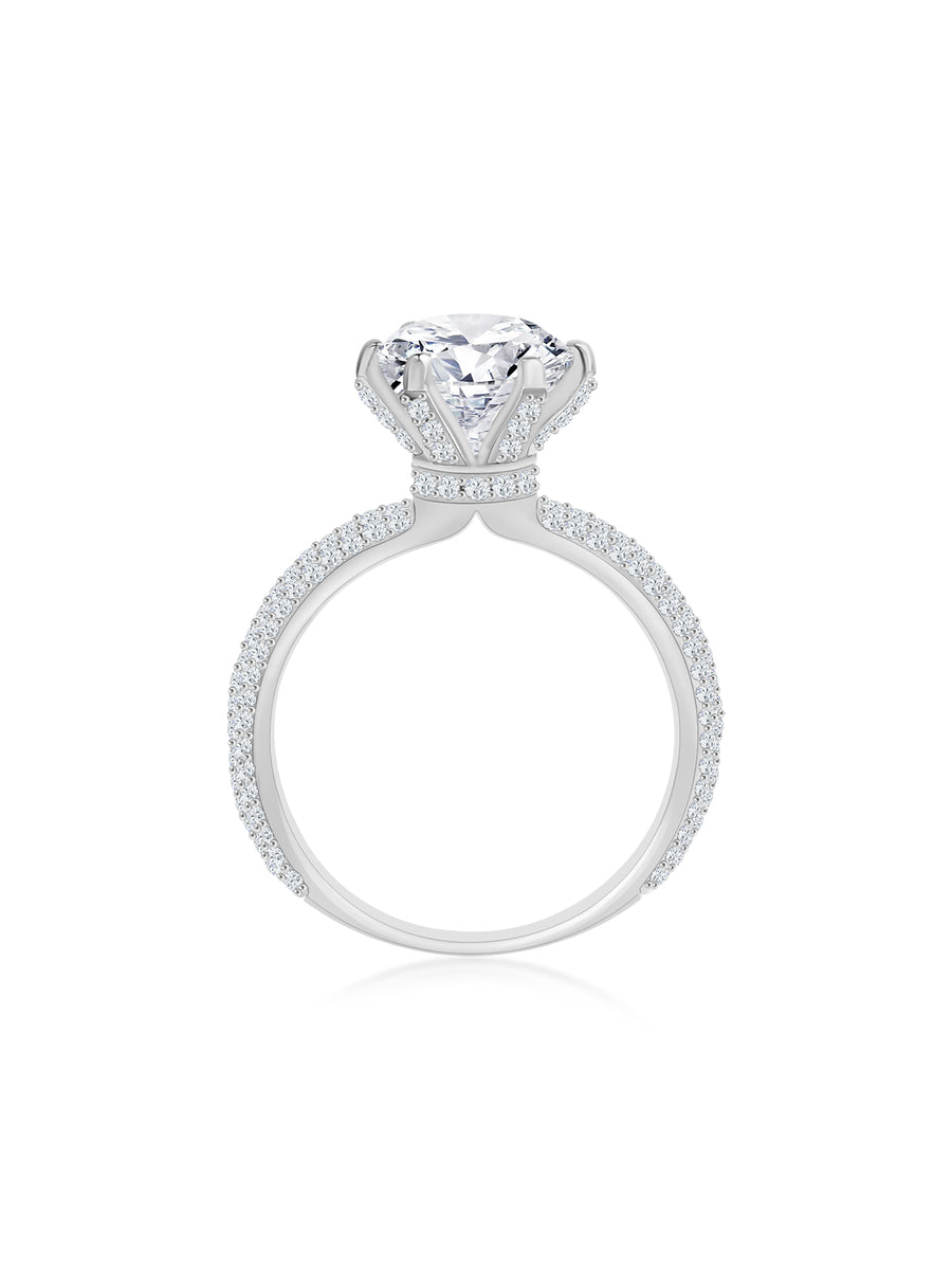 Ornate Jewels 3 Carat Sparkling Solitaire Ring-5