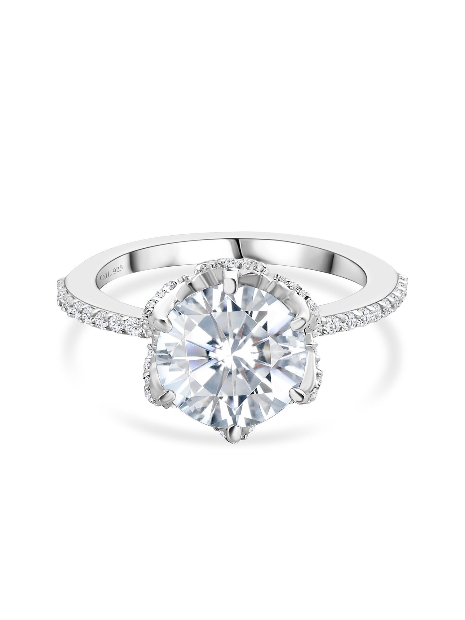 Ornate Jewels 5 Carat Solitaire Ring For Women-2