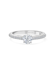 ORNATE JEWELS SIMPLE SOLITAIRE SILVER RING FOR-3