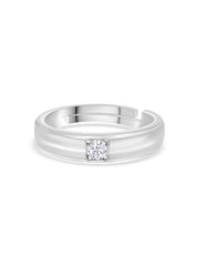 0.2 Carat Single Solitaire Adjustable Band Ring For Women-2