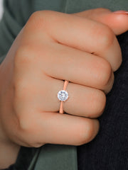 1.5 Carat Adjustable Rose Gold Ring-1