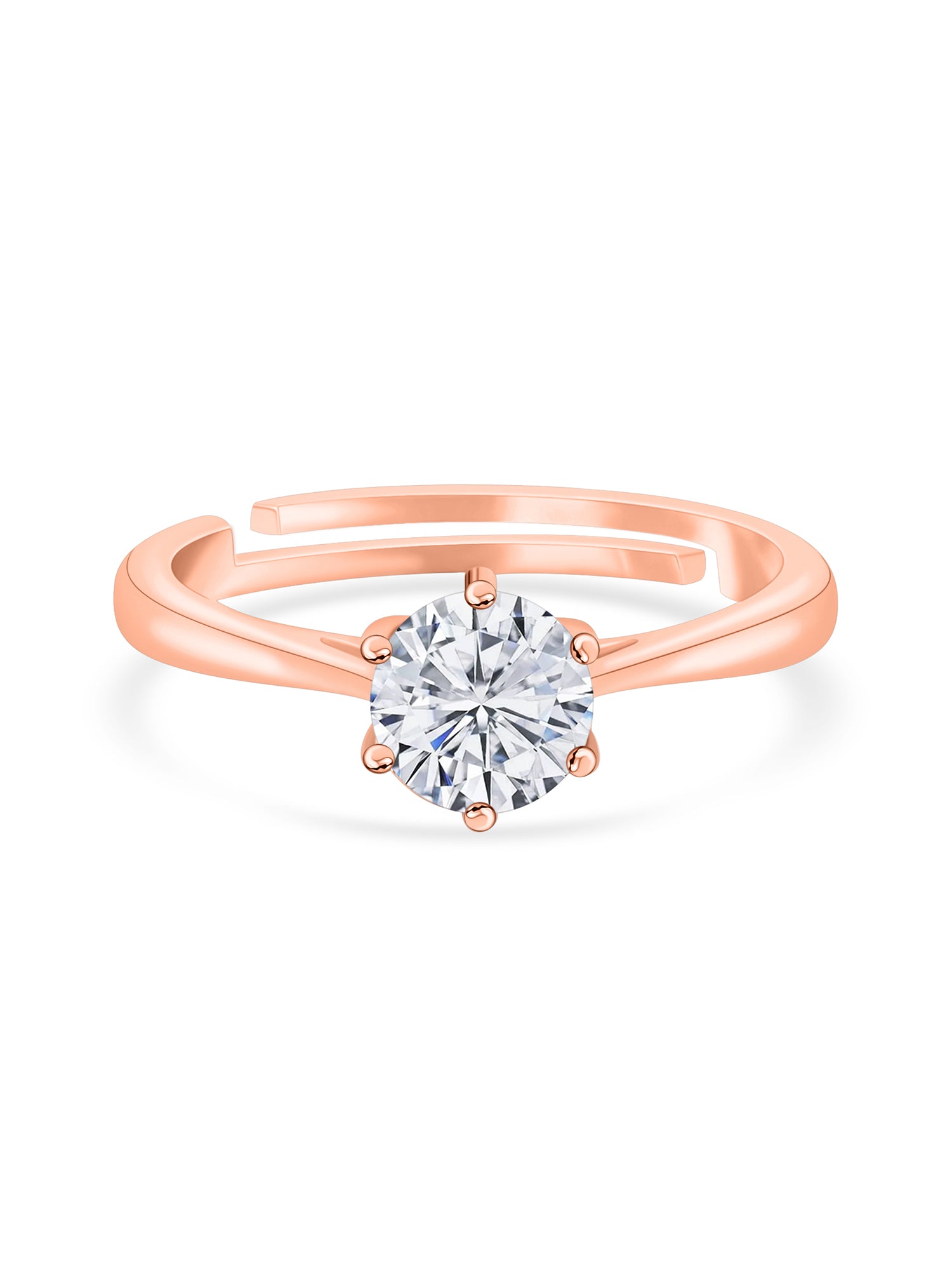 1.5 Carat Adjustable Rose Gold Ring-2