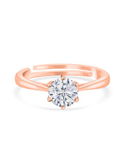 1.5 Carat Adjustable Rose Gold Ring-2