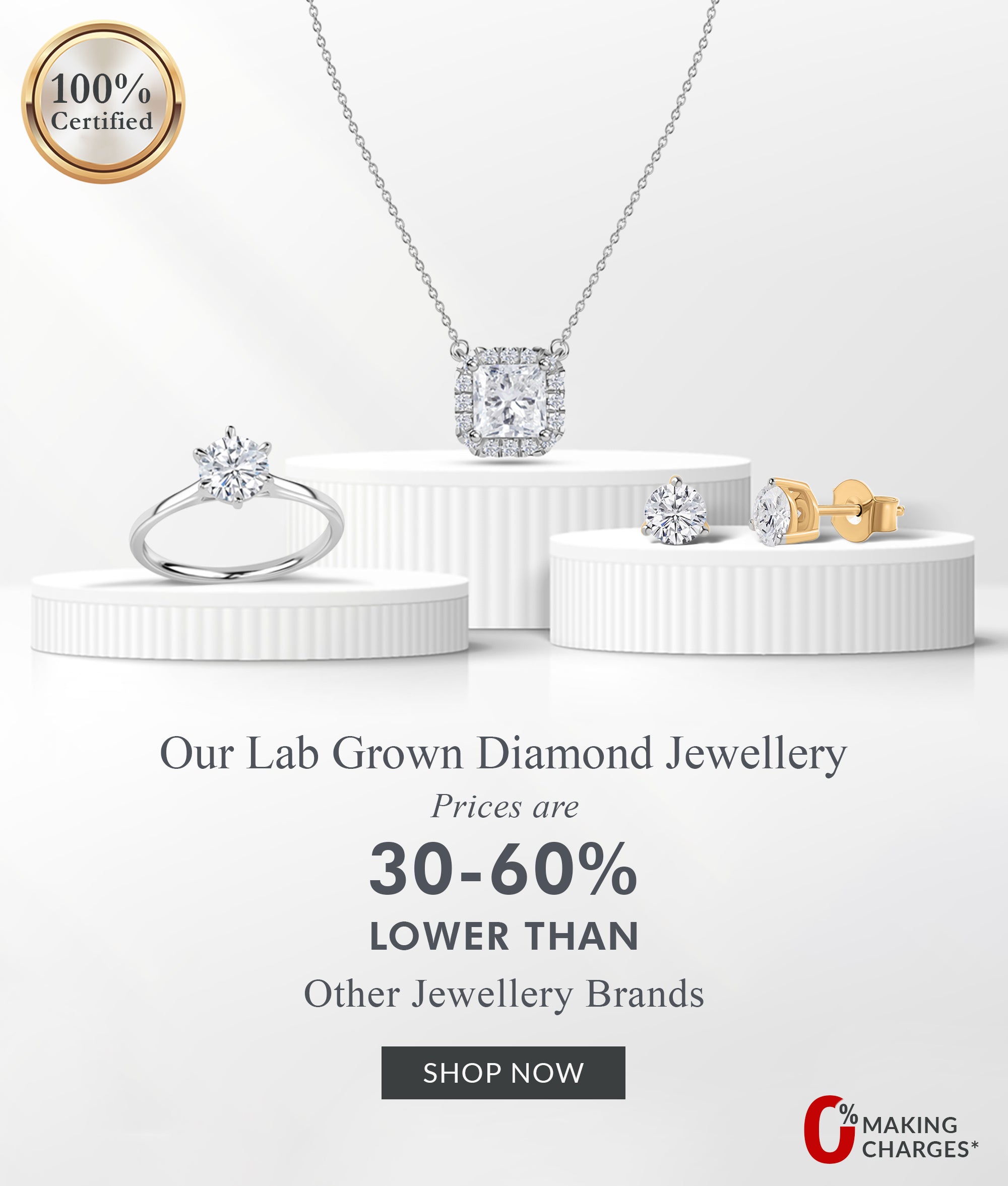 Lab Grown Diamond Jewellery for mothers day