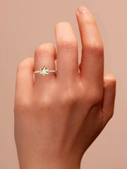 Starry Diamond Ring In Yellow Gold-3
