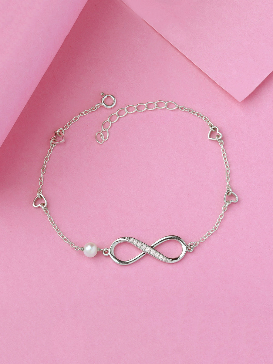 Infinity Pearl Bracelet For Women