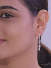 Linear Pink Earrings For Women-2