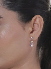 Pretty Pink CZ Danglers For Women-2