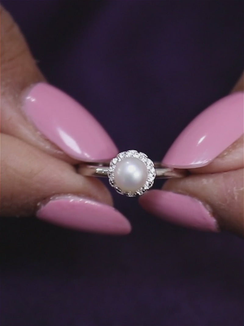 White Pearl Ring-4