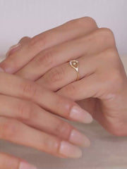 Shining Diamond Gold Finger Ring-5