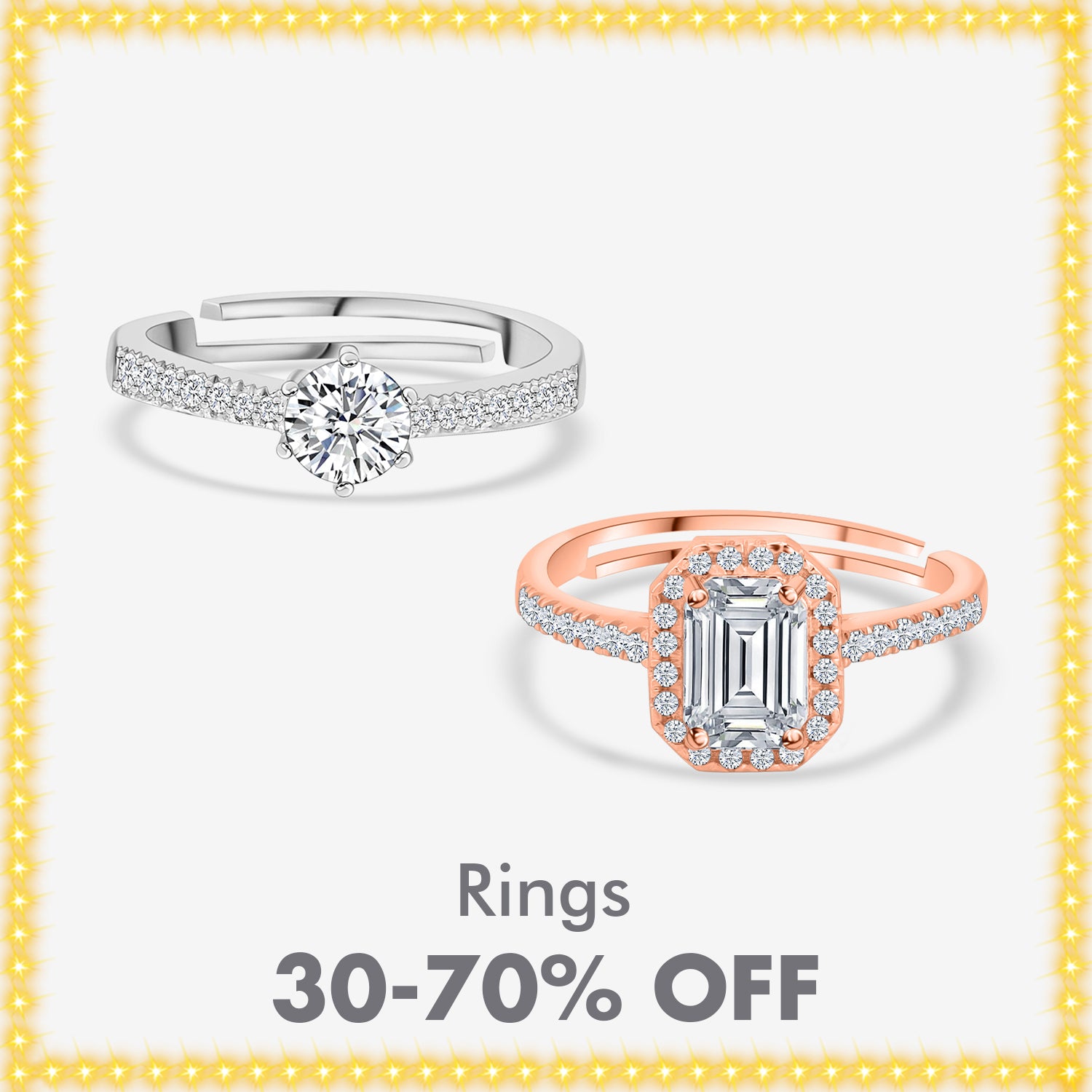 Buy online pure silver and gold diamond rings for women men
