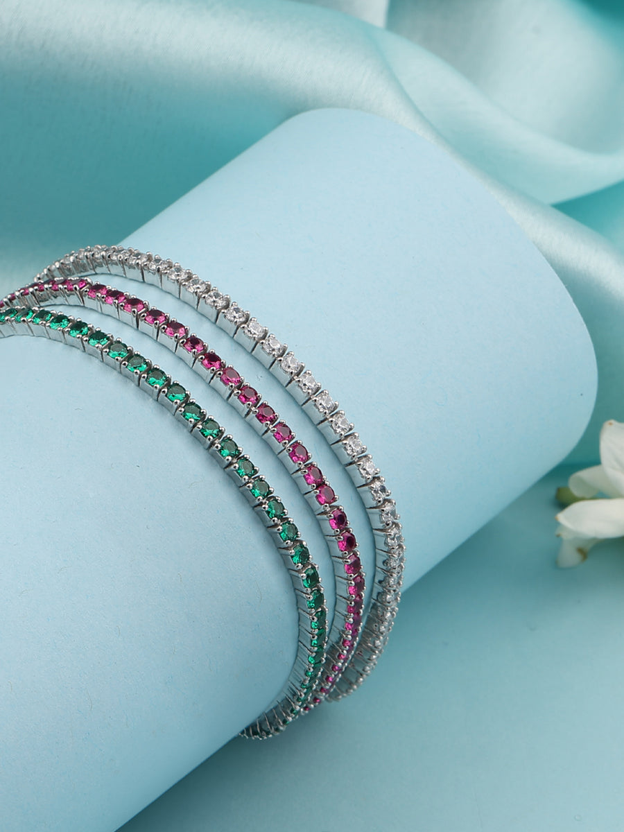 Set of 3 Tennis Bracelets For Women