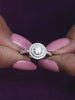 2 Carat Love Circles Ornate Silver Ring For Women