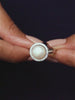 Single Pearl 925 Silver Big Ring For Women