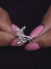 FLIRTY TWO BUTTERFLY SILVER RING-6