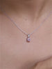 1 CARAT PINK STONE PENDANT NECKLACE IN PURE SILVER FOR WOMAN-1