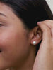 9Mm White Freshwater Pearl 925 Silver Stud Earrings