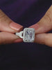 2 CARAT AMERICAN DIAMOND 925 STERLING SILVER PARTY RING