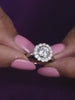 0.75 Carat American Diamond Flower Ring For Women