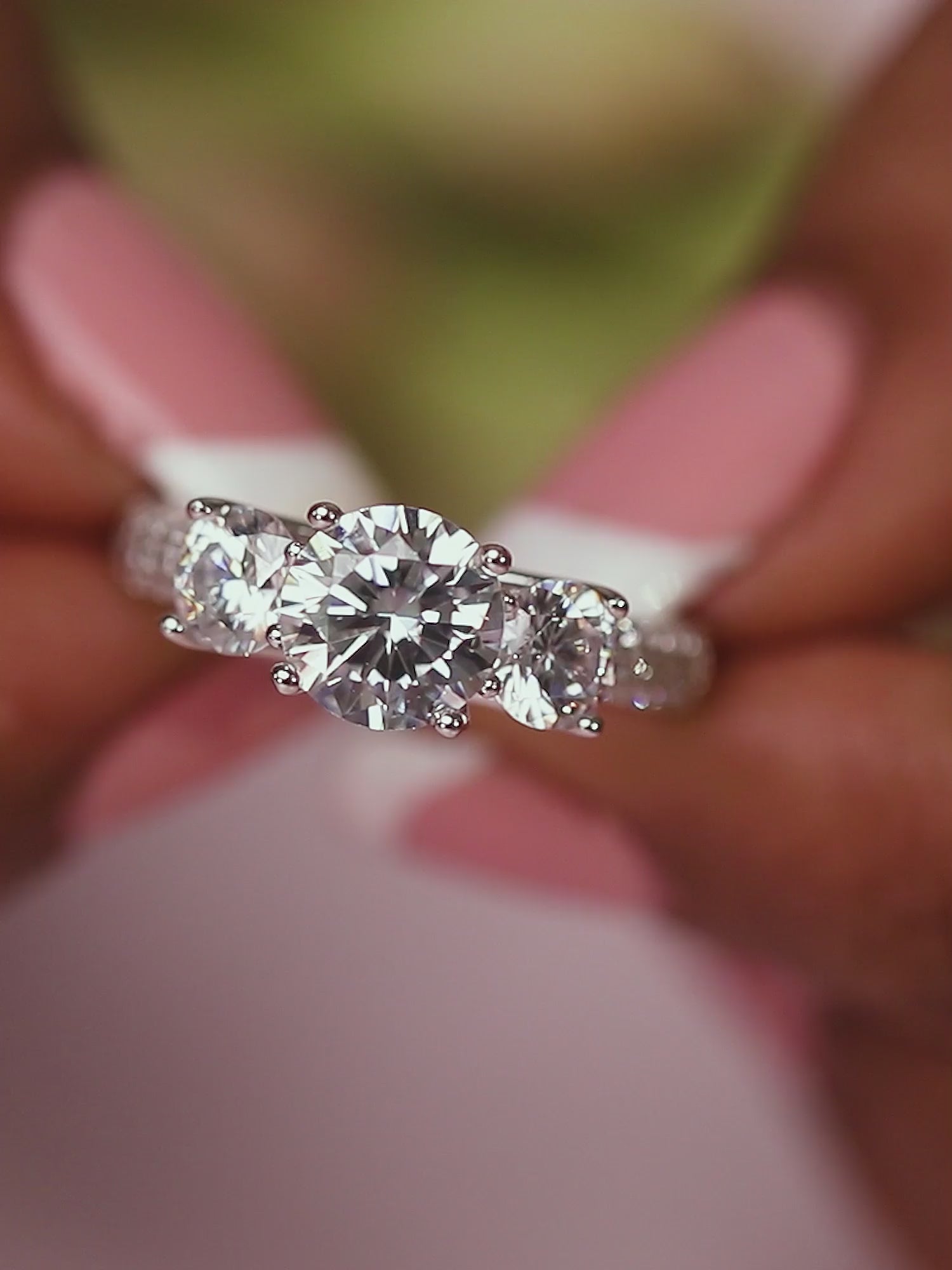 1.5 Carat American Diamond Promise Ring 925 Silver-2