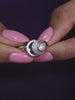 PEARL OVERLAY 925 SILVER RING
