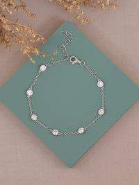 Ornate Pure Silver Bracelet For Women
