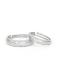 AMERICAN DIAMOND ADJUSTABLE SILVER RINGS FOR COUPLE-3