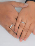 AMERICAN DIAMOND ADJUSTABLE SILVER RINGS FOR COUPLE-1