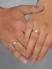 ELEGANT ADJUSTABLE SILVER RINGS FOR COUPLE-1