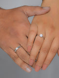 ELEGANT ADJUSTABLE SILVER RINGS FOR COUPLE-1