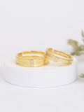 GOLDEN ADJUSTABLE SILVER RINGS FOR COUPLE-2