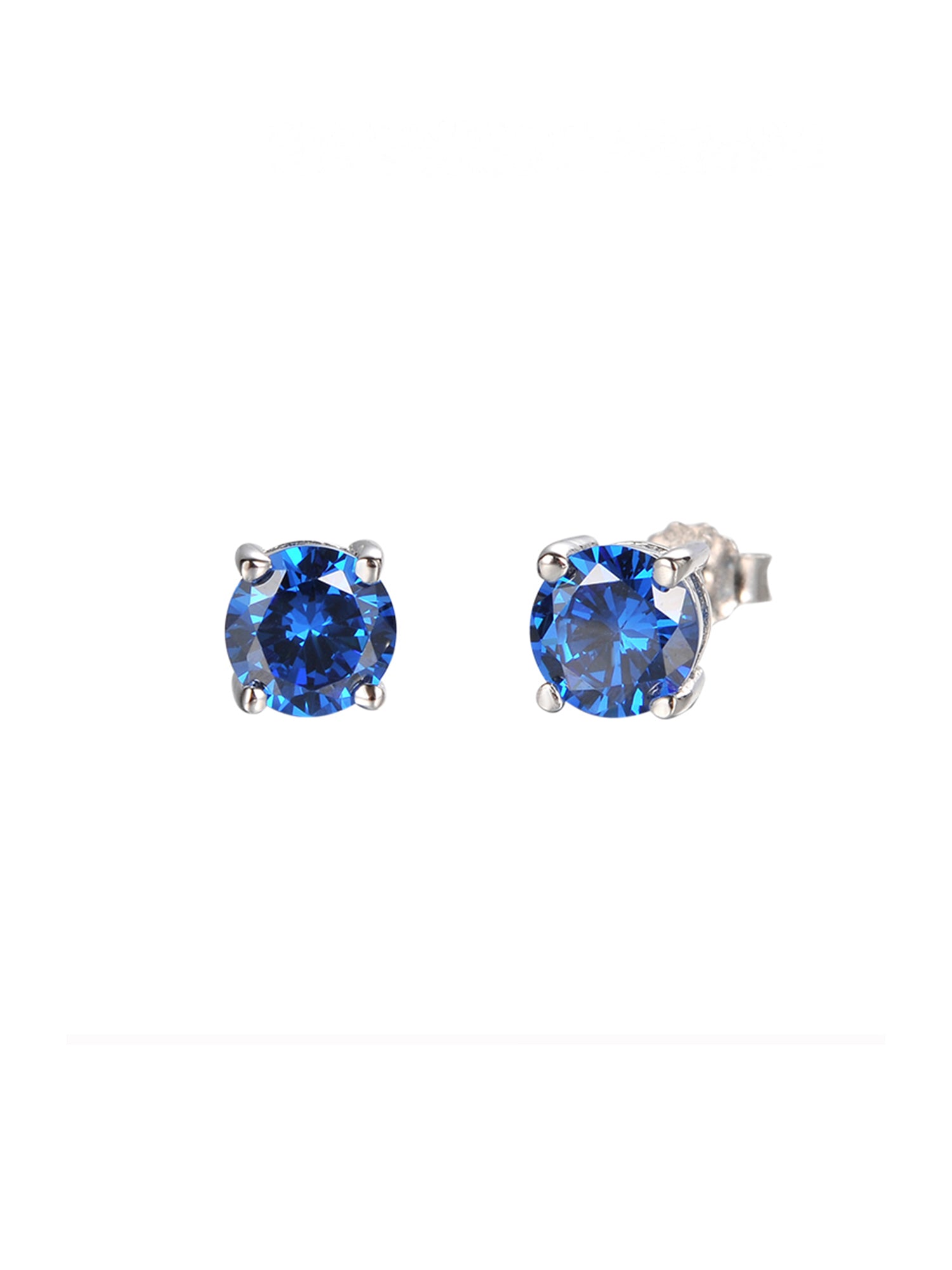 BLUE SAPPHIRE SOLITAIRE EARRING STUDS-5