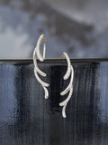AMERICAN DIAMOND 925 SILVER CRAWLER EARRINGS
