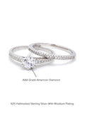 ORNATE JEWELS 0.5 CARAT SOLITAIRE BAND RING SET