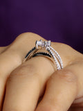 CUBIC ZIRCONIA 1 CARAT SOLITAIRE PROPOSAL RING-3