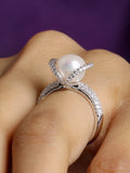 REAL PEARL ORNATE STATEMENT RING-2