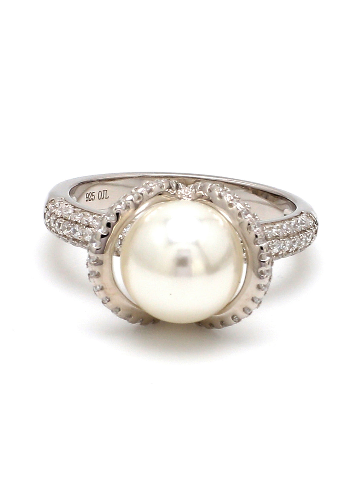 REAL PEARL ORNATE STATEMENT RING