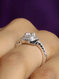 0.5 CARAT LOVE CIRCLES ORNATE SILVER RING FOR WOMEN-4