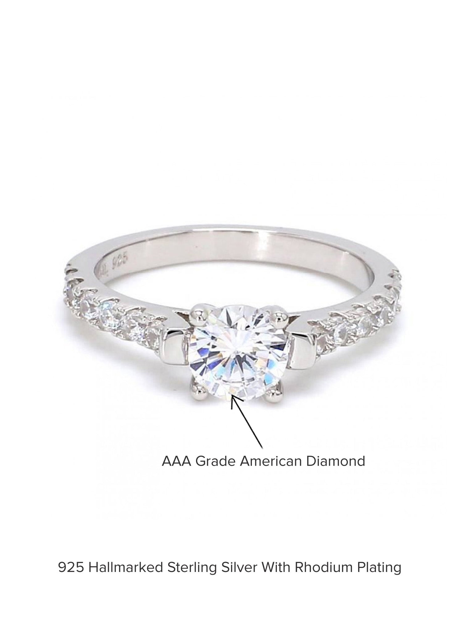 ORNATE 1 CARAT SOLITAIRE STORY RING FOR WOMEN-5