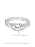 ORNATE 1 CARAT SOLITAIRE STORY RING FOR WOMEN-5