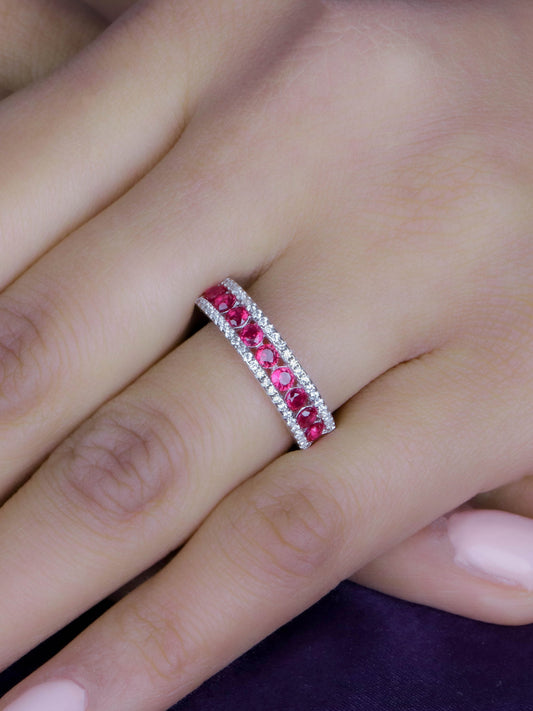CELIA RUBY BAND RING