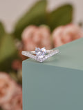 HEART 2 CARAT SOLITAIRE LOVE RING IN SILVER-1